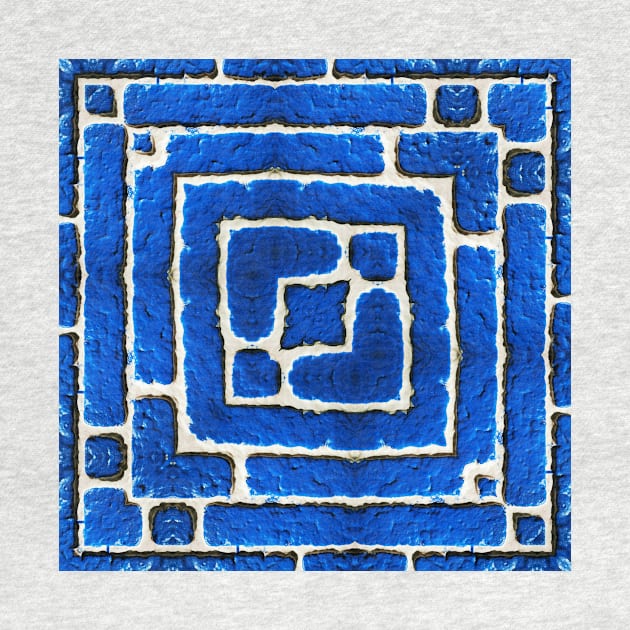 MAZE in a  BLUE BRİCK WALL by mister-john